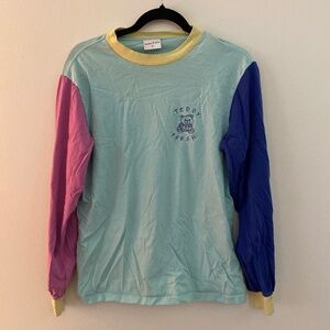 Teddy Fresh Colorblock long sleeve tee